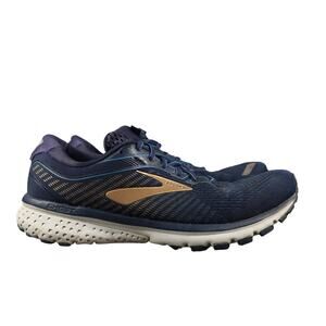 Brooks Shoes Mens 10 Athletic Trainer Ghost 15 Running Sport Active Comfort Blue